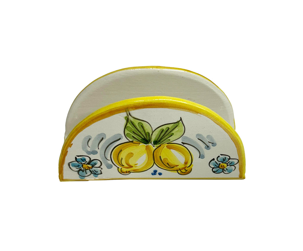 Portatovaglioli Mezza Luna in Ceramica Siciliana di Caltagirone (04)