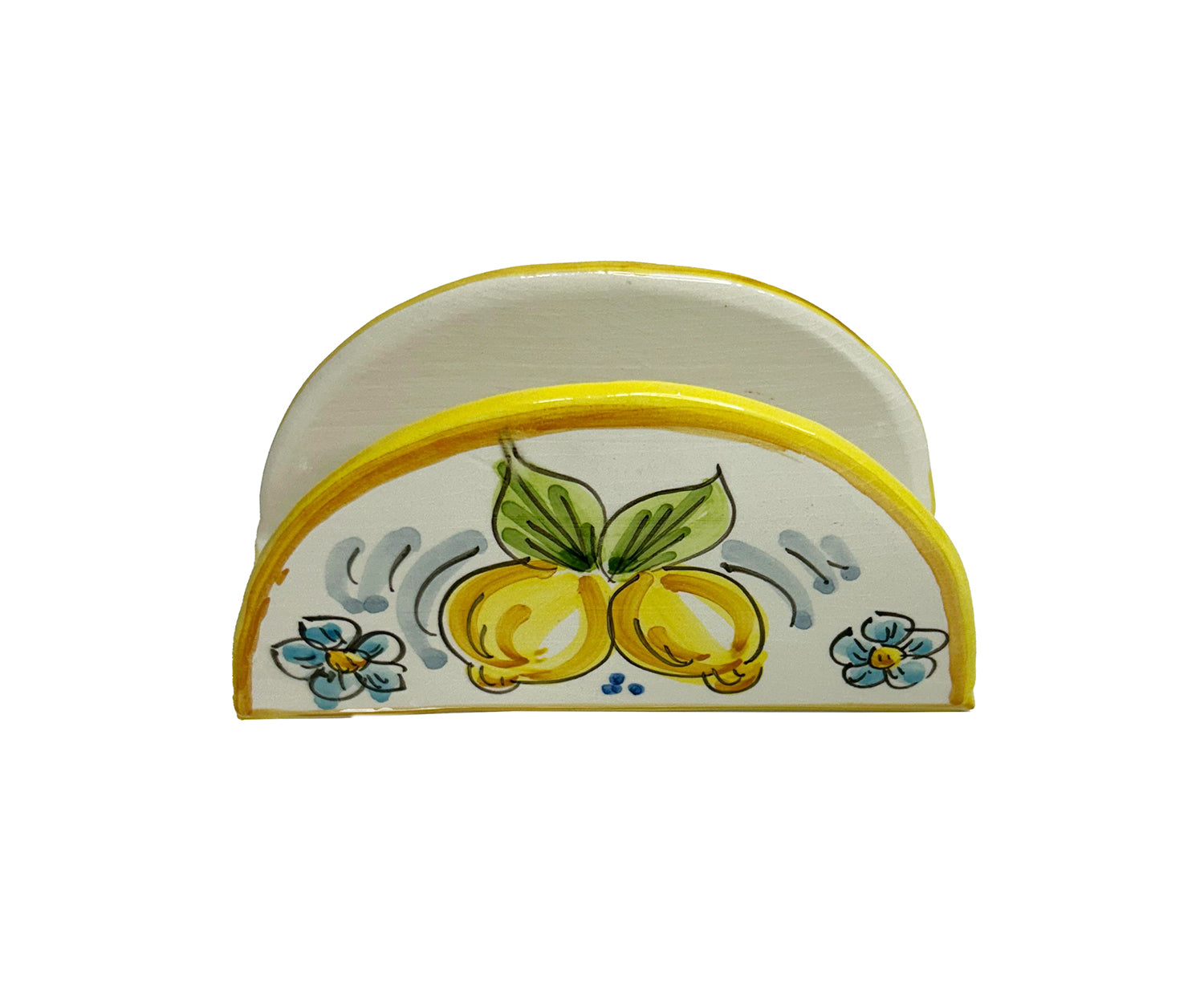 Portatovaglioli Mezza Luna in Ceramica Siciliana di Caltagirone (04)