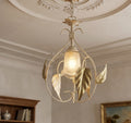 Lampadario a Sospensione ingresso 1 Luce in ferro battuto e vetro, per Cucina, Bagno, Camera, Soggiorno, Scala, Corridoio art. steven