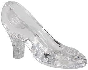 Scarpetta in vetro decorata con glitter bomboniera per comunione, cresima, matrimonio HarmonySNVT25271