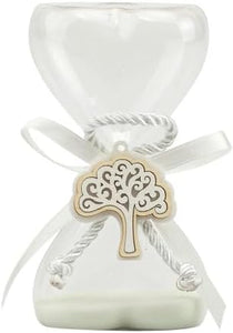 Bomboniera matrimonio clessidra cuore decorata con albero della vita harmony SNVT24157