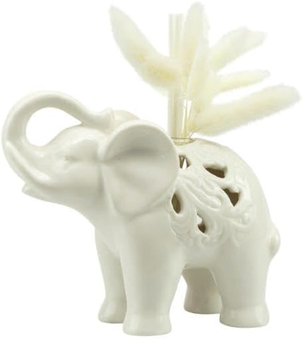 comunione e cresima profumatore elefante in porcellana bianco harmony PRMT24120