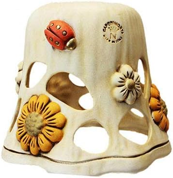 Coppa piatto ricambio lampadario in ceramica realizzato artigianalmente e decorato a mano coll. sofia