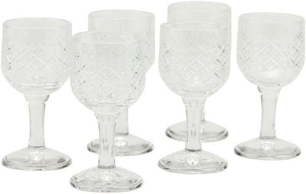 Bomboniera matrimonio set 6 bicchierini in vetro harmony SNVT24216