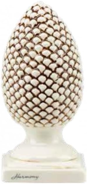 Bomboniera matrimonio pigna in ceramica crema harmony PRMT21308