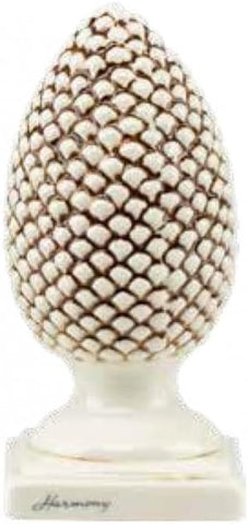 Bomboniera matrimonio pigna in ceramica crema harmony PRMT21308