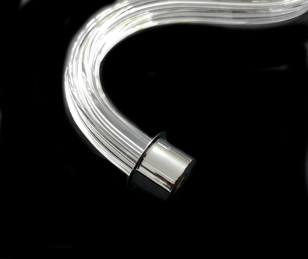 Braccio per lampadario cristallo liscio 21cm cromo ricambi lampadari accessori