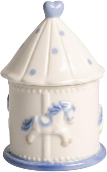Giostrina decorativa in porcellana bomboniera battesimo nascita bambino harmony PRNB25243