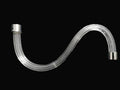 Braccio per lampadario cristallo liscio 25cm cromo ricambi lampadari accessori