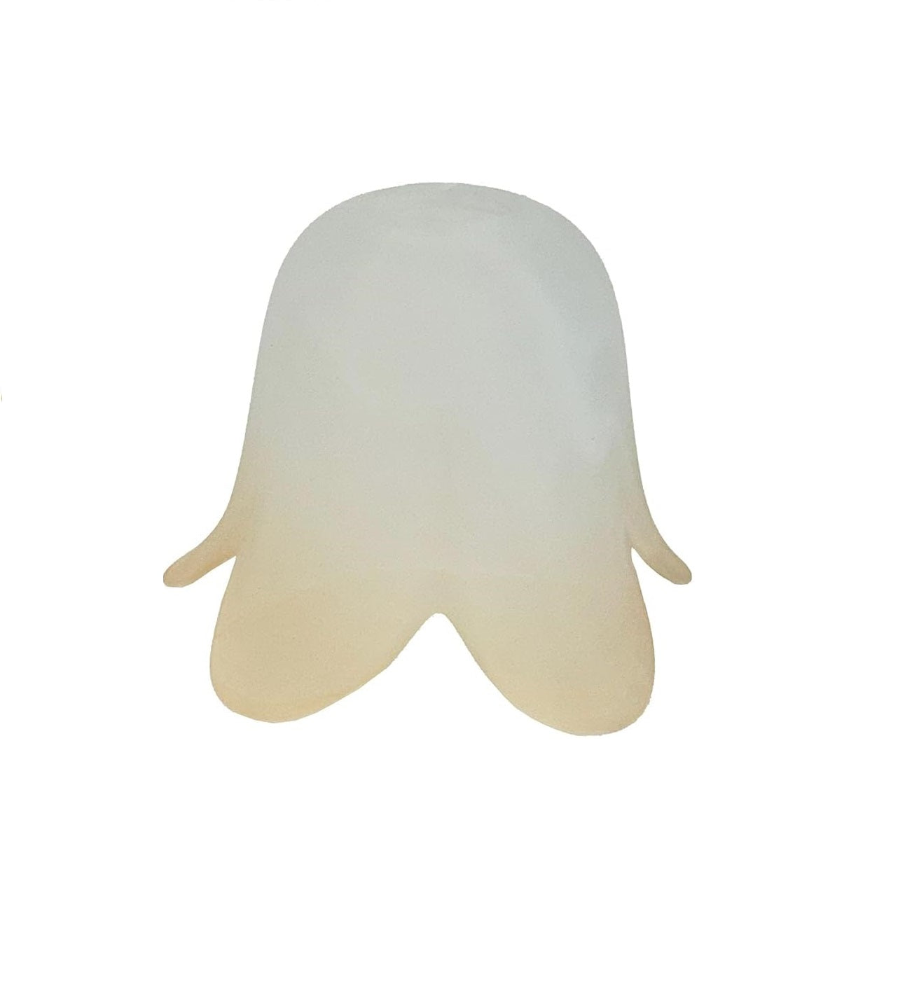 Vetro coppa ricambio lampadari applique lumetto lampada scavo liscio sfumato ambra art. alabastro ambra