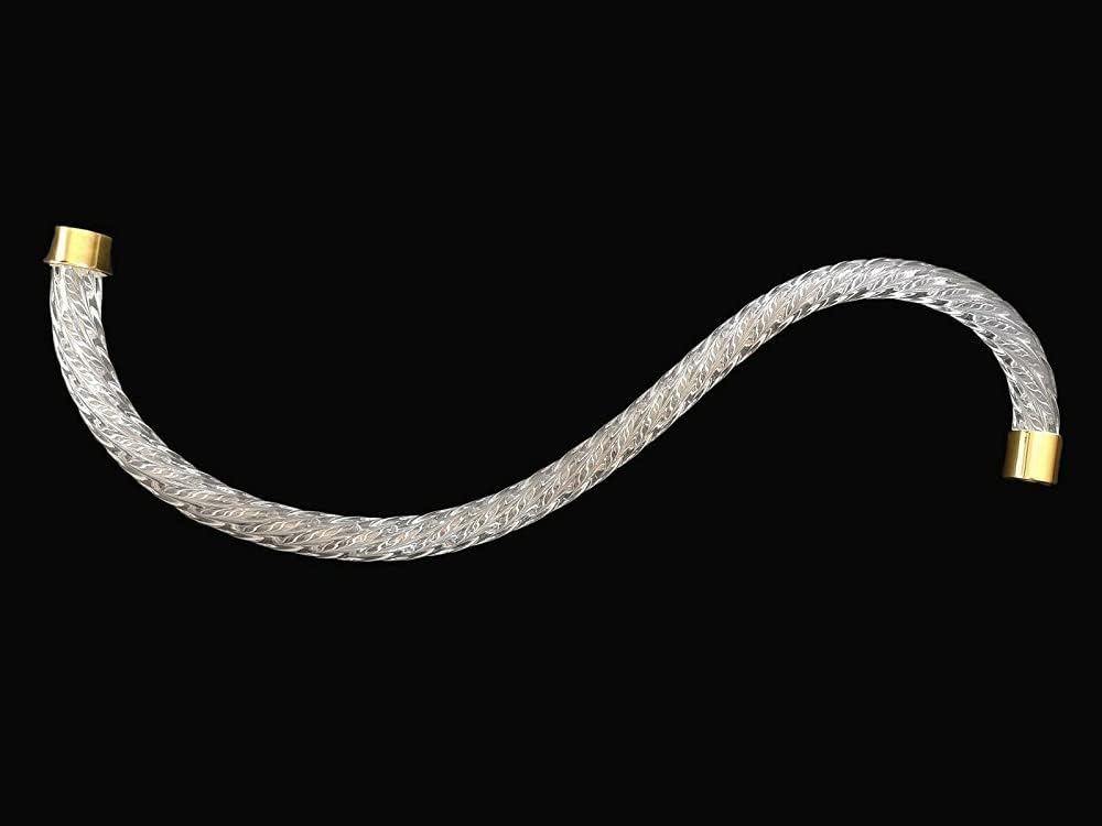 Braccio maggiorato per lampadario in cristallo torciglione 51cm oro ricambi lampadari accessori