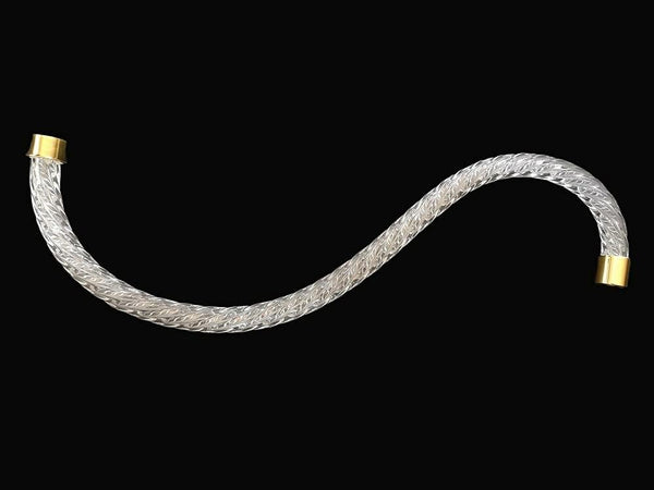 Braccio maggiorato per lampadario in cristallo torciglione 51cm oro ricambi lampadari accessori