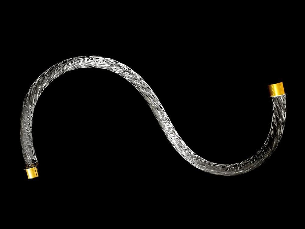 Braccio per lampadario cristallo torciglione 41cm oro ricambi lampadari accessori