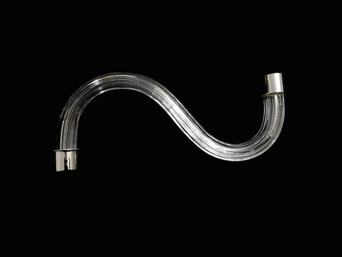 Braccio per lampadario cristallo liscio 21cm cromo ricambi lampadari accessori