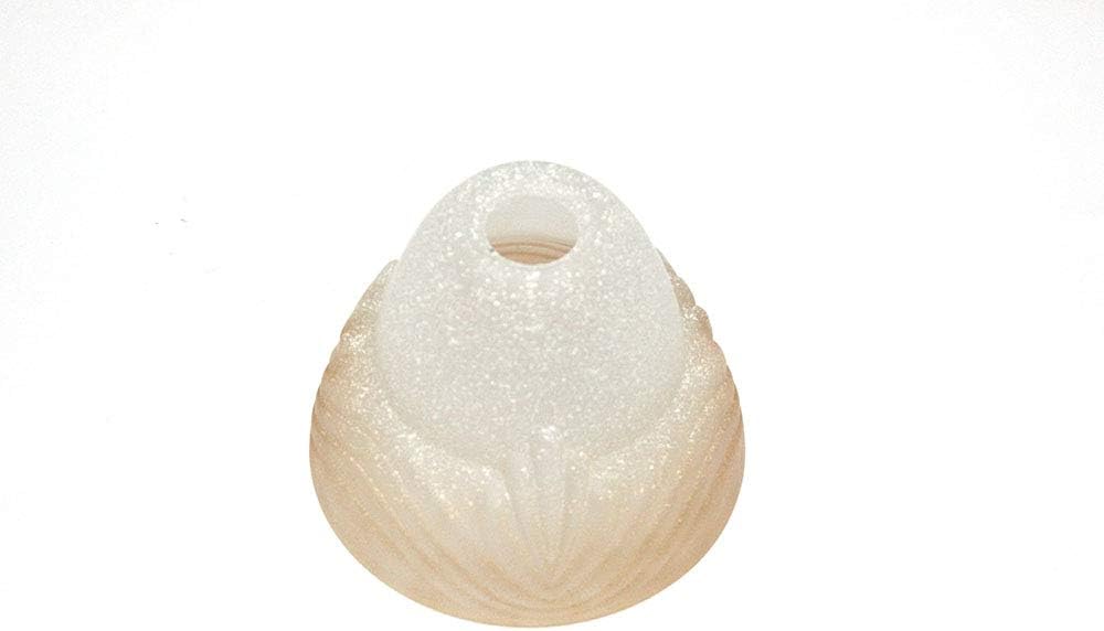 Vetro coppa ricambio lampadari, applique, lumetto, lampada, vetro scavo liscio puntinato bianco fiocco ambra