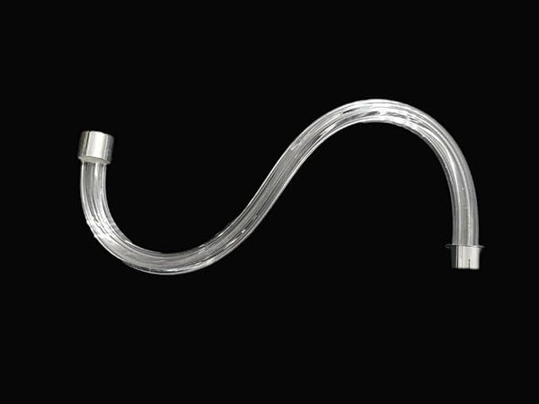 Braccio per lampadario cristallo liscio 30cm cromo ricambi lampadari accessori