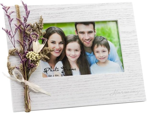 Porta foto in legno con fiori bomboniera cresima comunione bambino bambina Harmony ARCM24021AB
