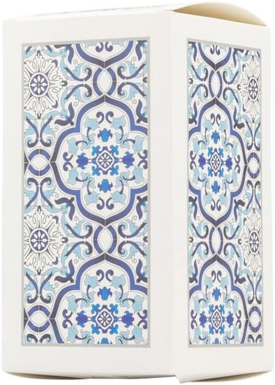 Bomboniera matrimonio oliera in porcellana con decorazione maioliche blu e bianco harmony PRMT24150