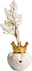 Profumatore corona in porcellana a led per comunione, cresima, matrimonio Harmony PRMT25108