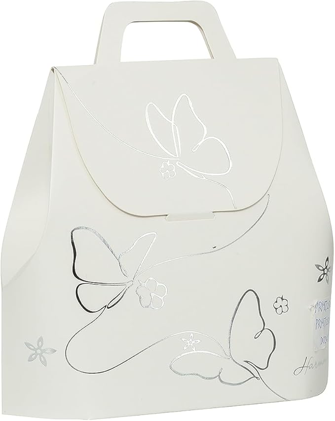 Bomboniera matrimonio profumatore con bastoncini e led farfalla in porcellana rosa harmony PRMT23008