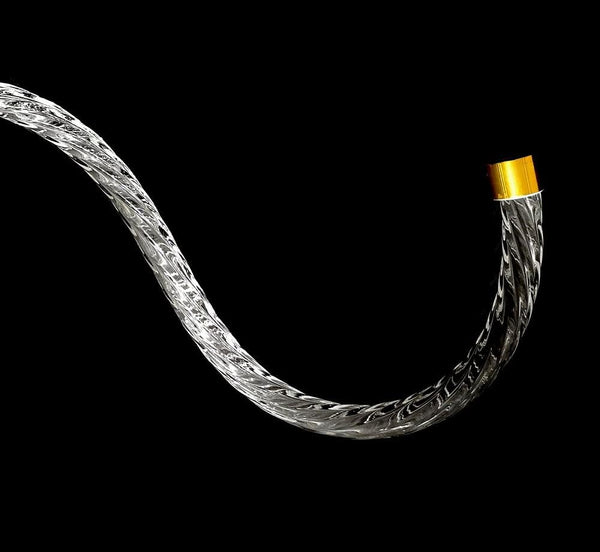 Braccio per lampadario cristallo torciglione 41cm oro ricambi lampadari accessori