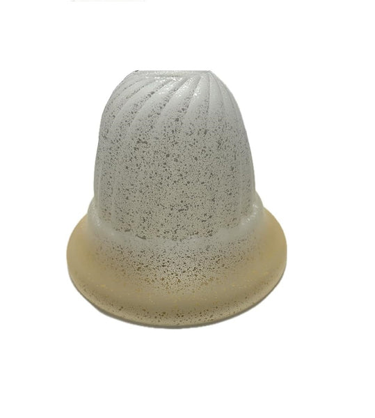 Vetro coppa ricambio lampadari, applique, lumetto, lampada, sfumato ambra art. girella ambra