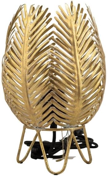 Lampada in metallo foglie oro con filo harmony S2528S