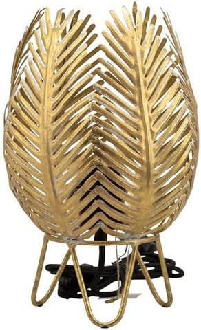 Lampada in metallo foglie oro con filo harmony S2528S
