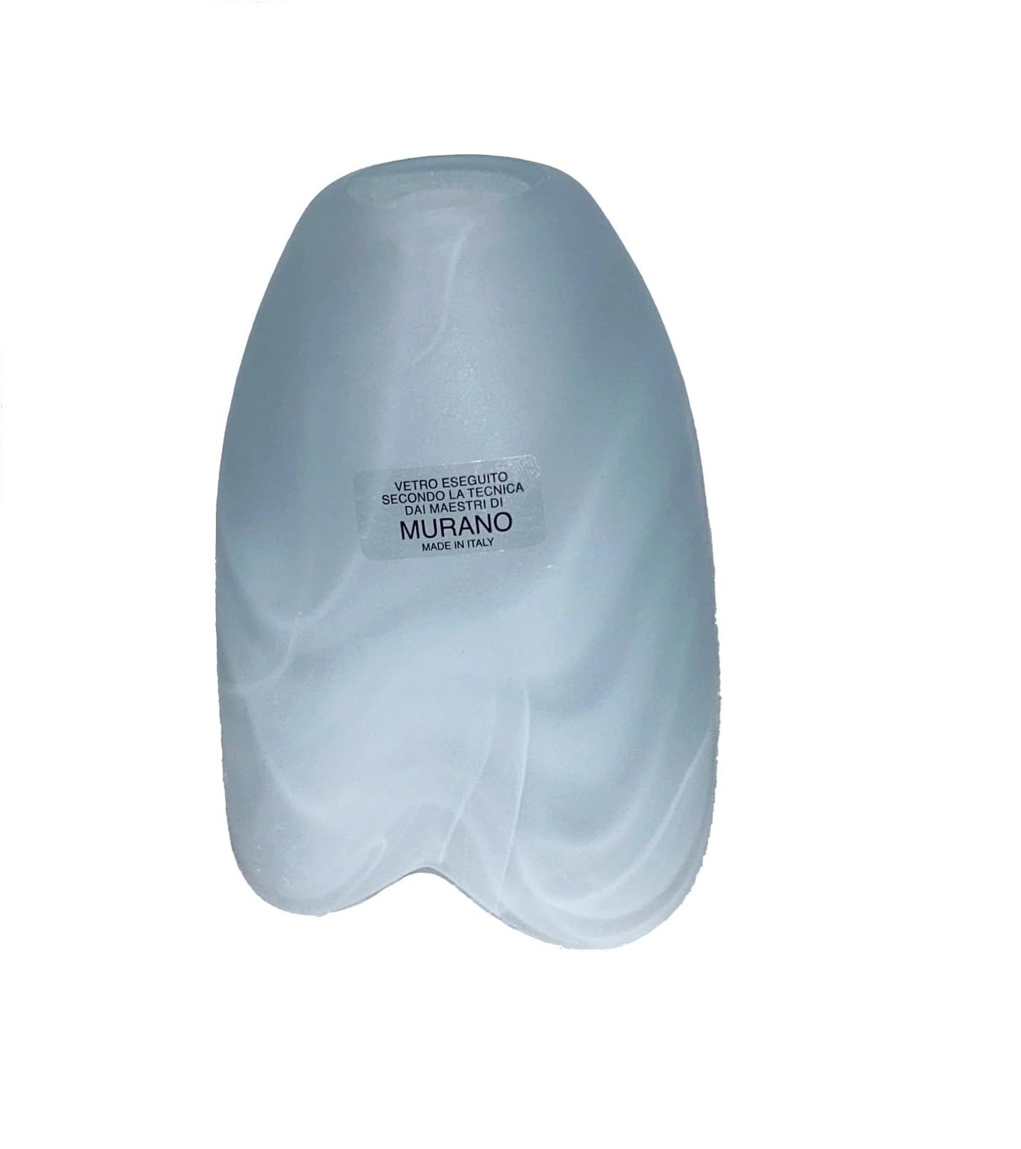 Vetro Murano Coppa Ricambio E14 Lampadari, Applique, Lumetto, Lampada Art 4 Punte Bianco