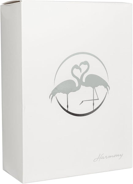 Bomboniera matrimonio porta candela in cristallo con glitter bianco harmony SNVT23030