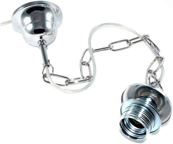 Catena cromata moderno portalampade metallo ricambio lampadari sospensione