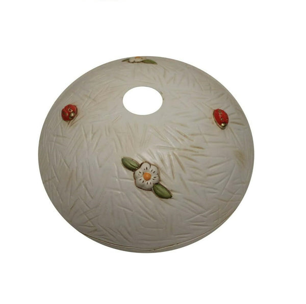 Piatto per lampadario in ceramica girasole realizzata artigianalmente e decorata a mano ricambio lampadario d.30cm coll. Terry