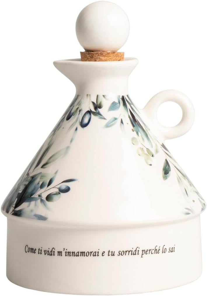 Oliera in porcellana decorata bomboniera per matrimonio Harmony PRMT25073