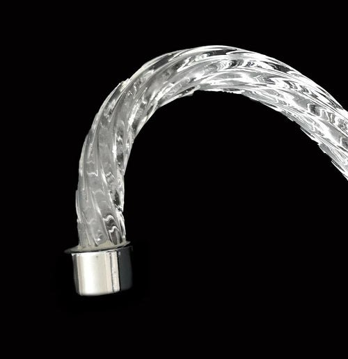 Braccio per lampadario cristallo torciglione 21 cm cromo ricambi lampadari accessori
