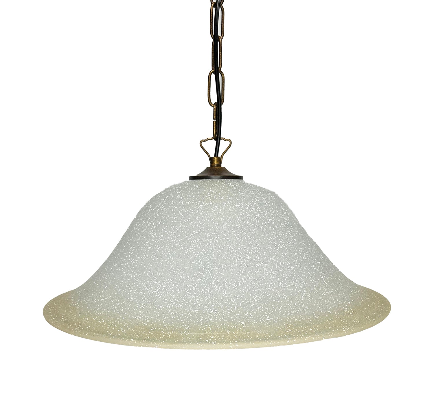 Lampadario a Sospensione Classico in Vetro, 1 Luce, per Cucina, Bagno, Camera, Soggiorno, Scala, Corridoio art. 608 (AMBRA)