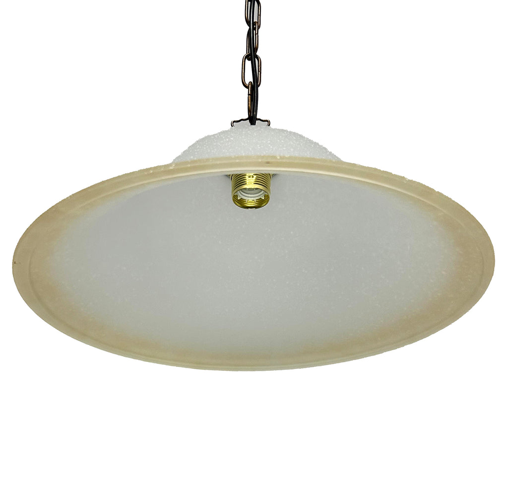 Lampadario a Sospensione Classico in Vetro, 1 Luce, per Cucina, Bagno, Camera, Soggiorno, Scala, Corridoio art. 608 (AMBRA)