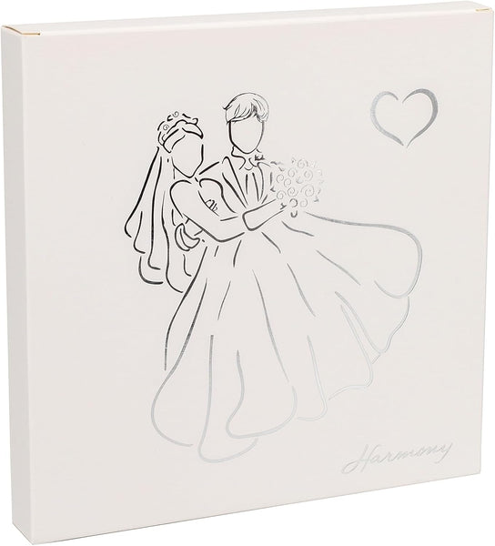 Bomboniera matrimonio bilancia da cucina rotonda con decoro sposi harmony SNVT23103