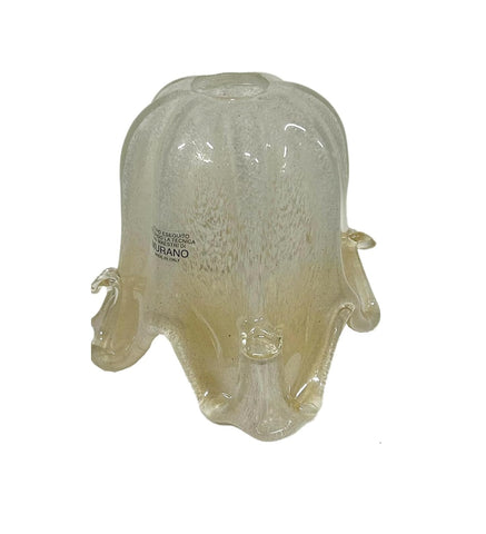 Vetro murano coppa ricambio E14 lampadari, applique, lumetto, lampada, art. lisa miele