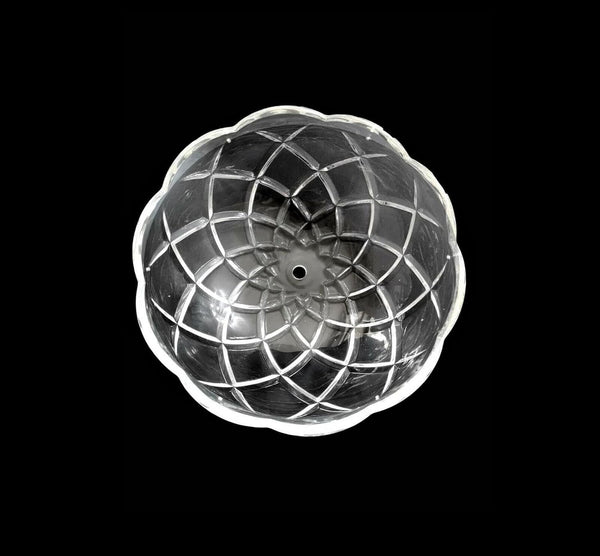 Bobeche tazza coppa grande cristallo trasparente ricambio lampadario coll. Lisa ø25