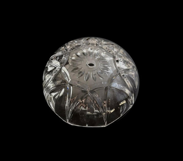 Bobeche tazza coppa grande cristallo trasparente ricambio lampadario coll. Gialla ø19,5