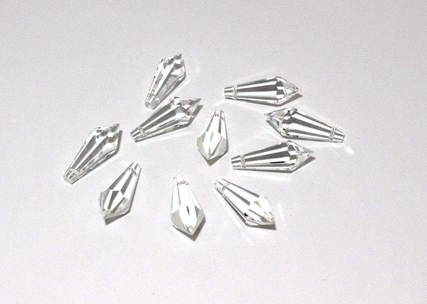 10PZ prisma goccia cristallo pendaglio ricambio lampadario applique accessori