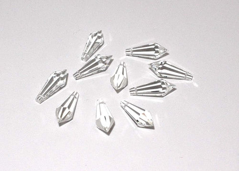 10PZ prisma goccia cristallo pendaglio ricambio lampadario applique accessori