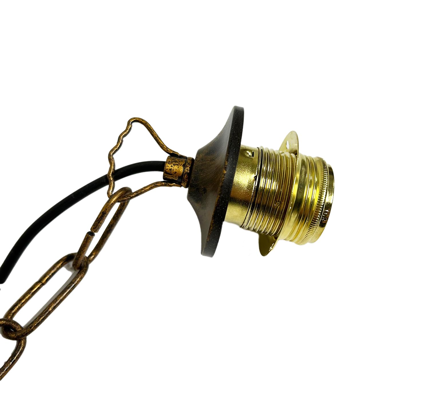 Catena ferro battuto portalampade metallo oro ricambio lampadari sospensione