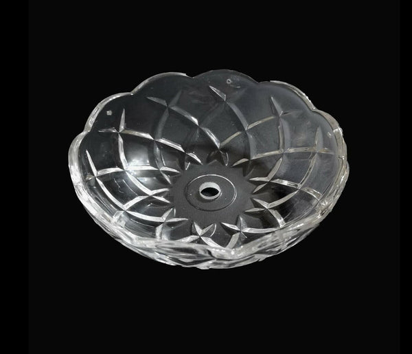 Bobeche tazza coppa grande cristallo trasparente ricambio lampadario coll. Lisa ø14,7