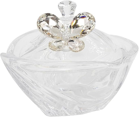 Bomboniera matrimonio scatola triangolare in vetro con decorazione farfalla harmony SNVT23272