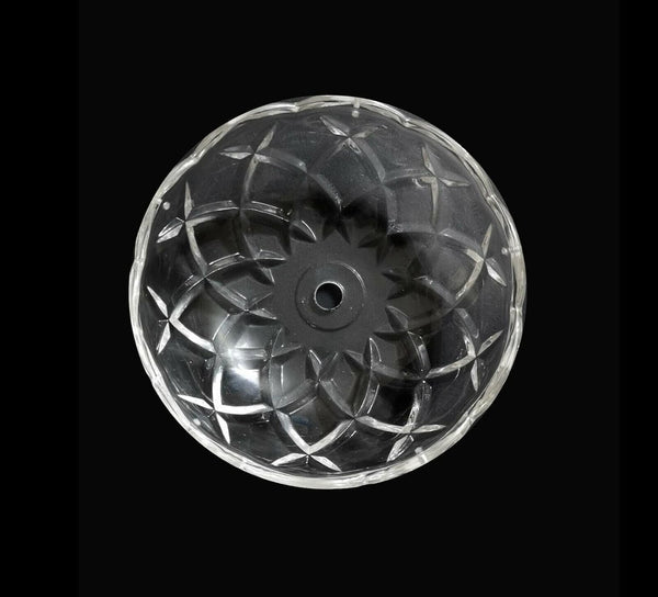 Bobeche tazza coppa grande cristallo trasparente ricambio lampadario coll. Lisa ø14,7