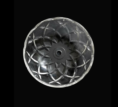 Bobeche tazza coppa grande cristallo trasparente ricambio lampadario coll. Lisa ø14,7