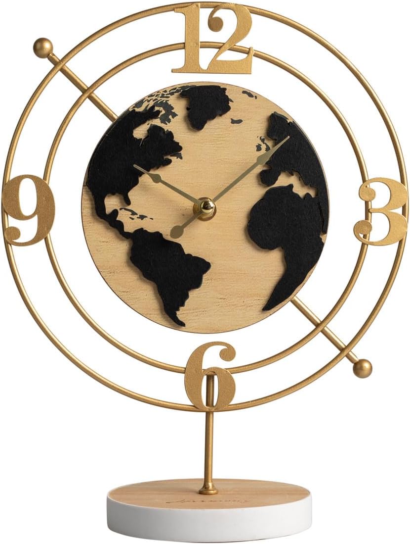 Orologio da tavolo mappamondo bomboniera per cresima, matrimonio, laurea, comunione, Harmony S2912S