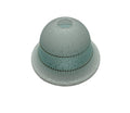 Vetro coppa ricambio lampadari, applique, lumetto, lampada, sfumato ambra art. corona (Verde Acqua)