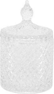 Bomboniera matrimonio scatola grande in vetro diamantato con candela profumata harmony S2477G